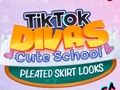 TikTok ਦਿਵਸ ਪਿਆਰਾ ਸਕੂਲ ਪਲੇਟਿਡ ਸਕਰਟ ਦਿਖਦਾ ਹੈ 