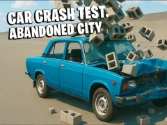 Car Crash Test Abandoned City