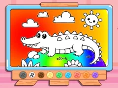 Coloring Book: Crocodile