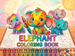 Elephant Coloring Book