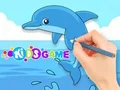 Coloring Book: Cute Dolphin