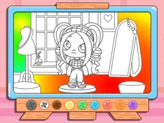 Coloring Book: Avatar Girl Dress Up Shopping