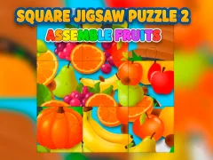 Square jigsaw Puzzle 2 - Assemble Fruits