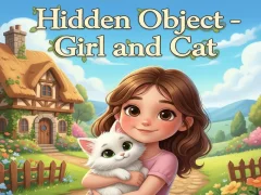 Hidden Object - Girl and Cat