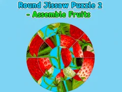 Round jigsaw Puzzle 2 - Assemble Fruits