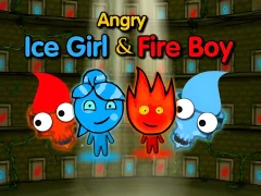 Angry Ice girl and Fire boy