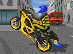 Police Motorbike Race Simulator