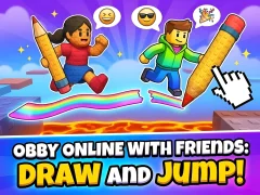 Obby online with friends: Draw and Jump!