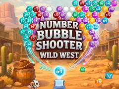 Number Bubble Shooter Wild West