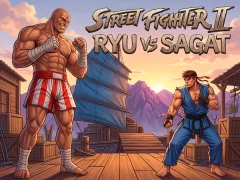 Street Fighter II Ryu vs Sagat