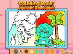 Coloring Book: Jurassic Dinosaurs