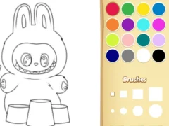 Easy Labubu Coloring Book