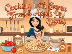 Cooking with Emma French Apple Pie vegan
