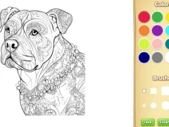 Dog Coloring Book for Adults