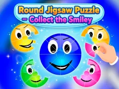 Round jigsaw Puzzle - Collect the Smiley