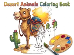 Desert Animals Coloring Book