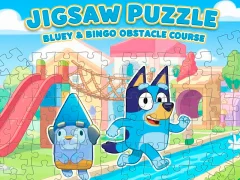 Jigsaw Puzzle: Bluey & Bingo Obstacle Course