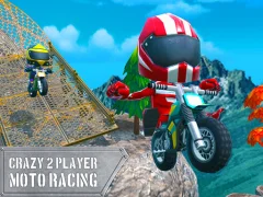 Crazy 2 Player Moto Racing