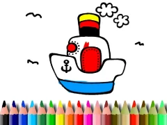 Back to School: Boat Coloring