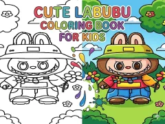 Cute Labubu Coloring Book for Kids