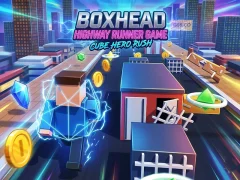Boxhead Highway Runner Game