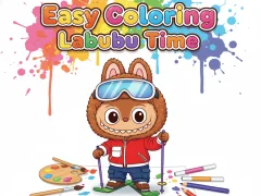 Easy Coloring Labubu Time