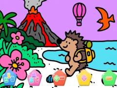 Color By Code Volcano Hedgehog