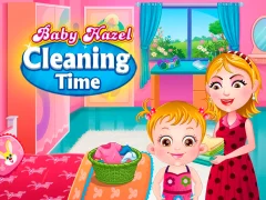 Baby Hazel Cleaning Time