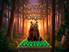 Mystic sunset forest
