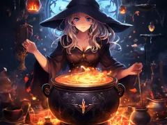 Anime girls Witchcraft