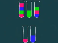 Water Sorting Color in the bottle