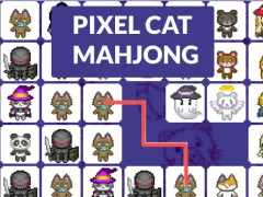 Pixel cat mahjong