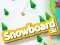Snowboard and skis