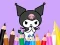Coloring Book: Kuromi Carries Bag