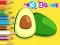 Coloring Book: Avocado Fruit