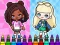 Coloring Book: Aha World Sporty Girl