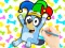 Coloring Book: Clown Bluey