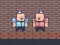 2 Player Red Blue Pirates