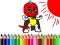 Back To School: Mask Boy Coloring