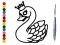 Back To School: Swan Coloring Book