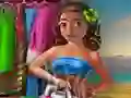 Exotic Girl Washing Clothes