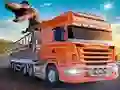 Animal Zoo Transporter Truck Driving
