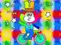 Coloring Book: Monkey Rides Unicycle