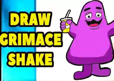 Grimace Shake: Draw and Erase