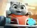 Jigsaw Puzzle: Cat Racing Driver