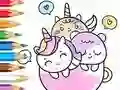 Coloring Book: A Cup Of Unicorn