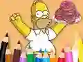 Coloring Book: Simpson Doughnut