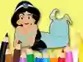 Coloring Book: Princess Jasmine