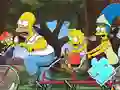 Jigsaw Puzzle: Simpson Family Riding