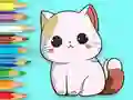 Coloring Book: Cute Kitten